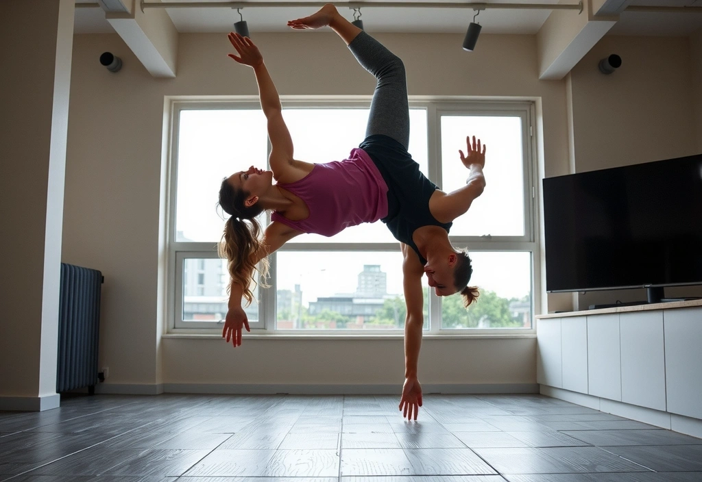 Person in Power Yoga pose