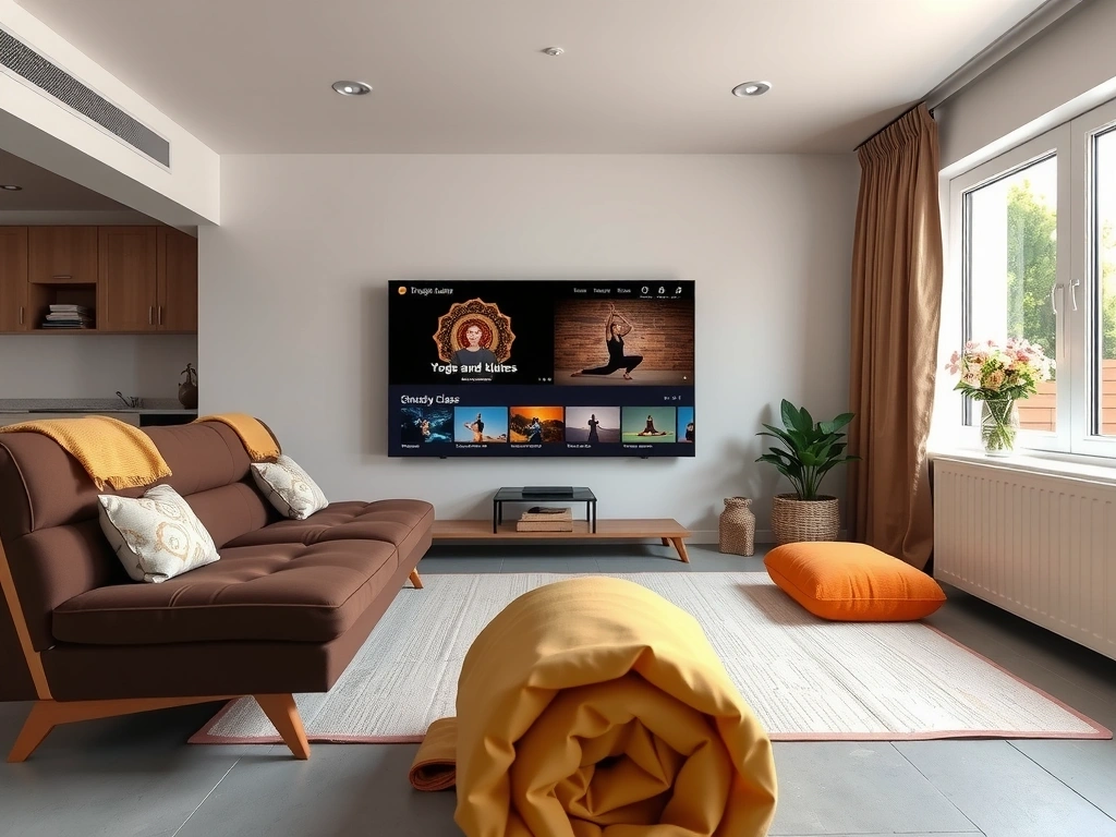 Online class library interface on a large screen